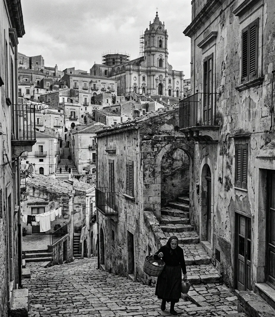 MODICA IN BIANCO E NERO
