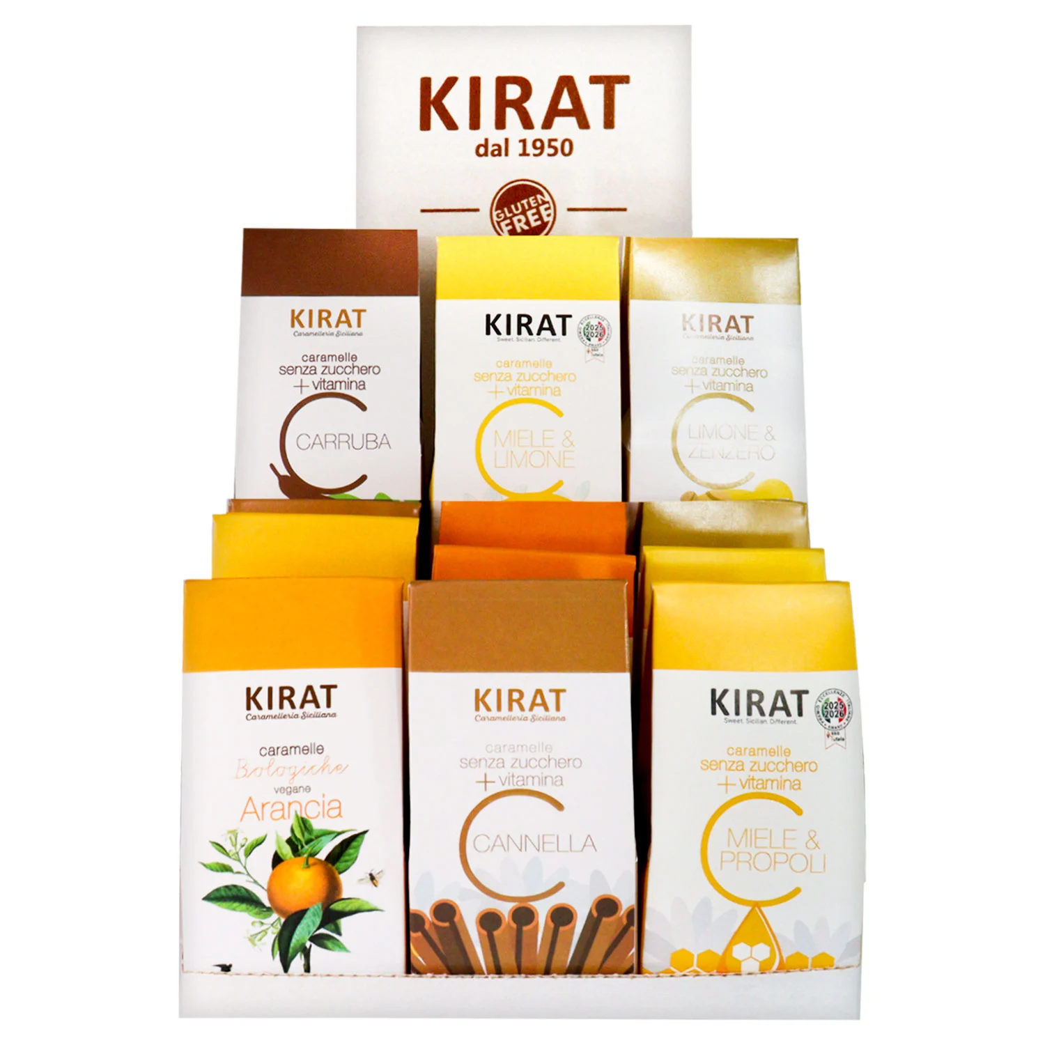 KIT Caramelle senza Zucchero con Vitamina C 12 Pezzi
