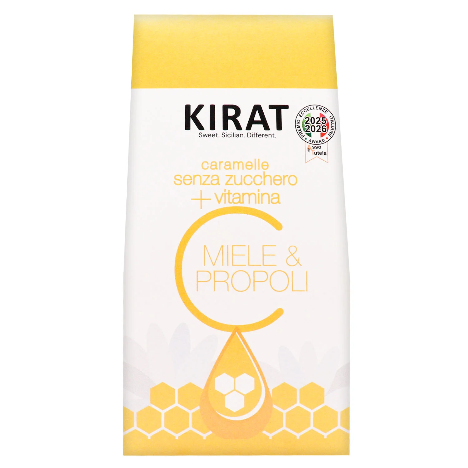 Caramelle Miele e Propoli Limone senza Zucchero con Vitamina C
