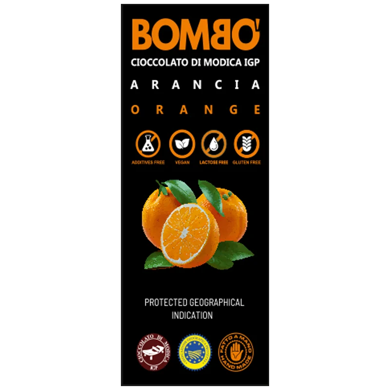 Cioccolato IGP Bombò Arancia 50 gr